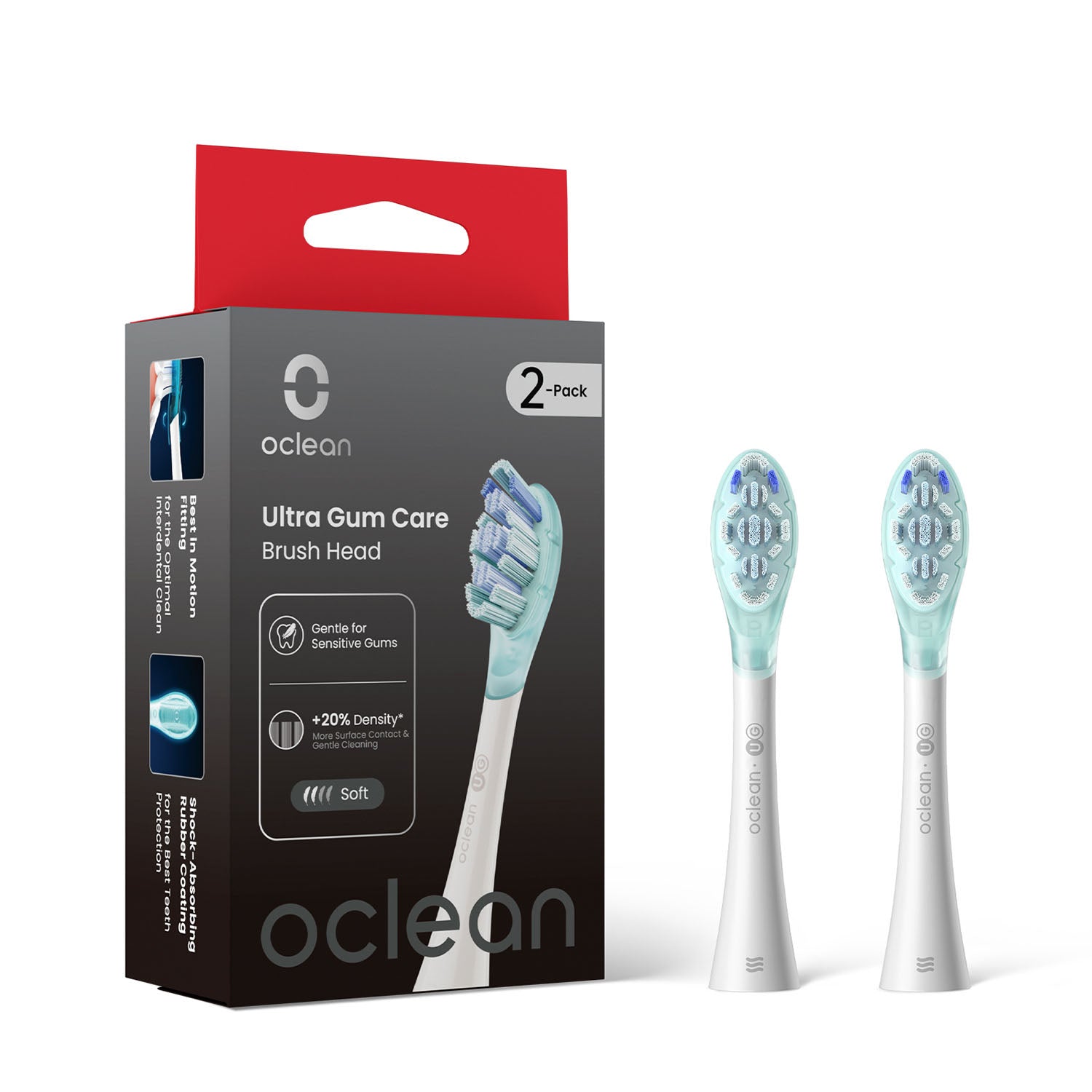 oclean-oclean-brush-head Ultra Gum Care 2 Pack White